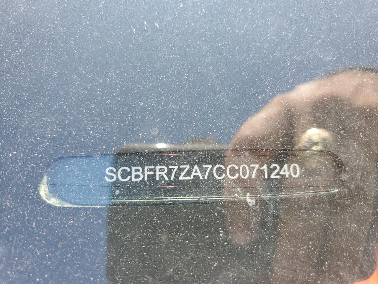 2012 Bentley Continental Gt VIN: SCBFR7ZA7CC071240 Lot: 68839675