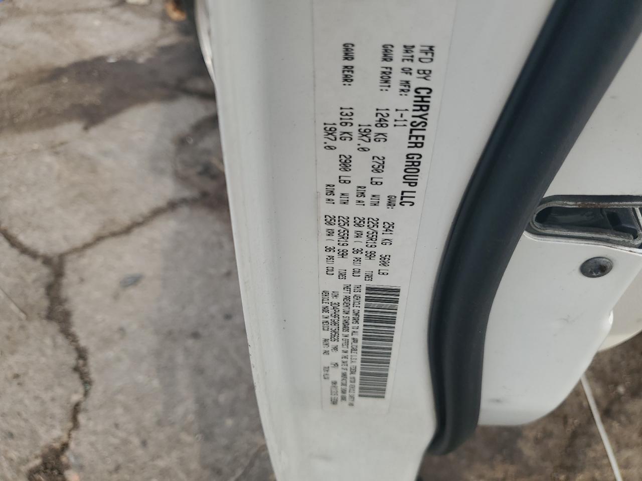 2011 Dodge Journey Lux VIN: 3D4PH9FG0BT505626 Lot: 68531515