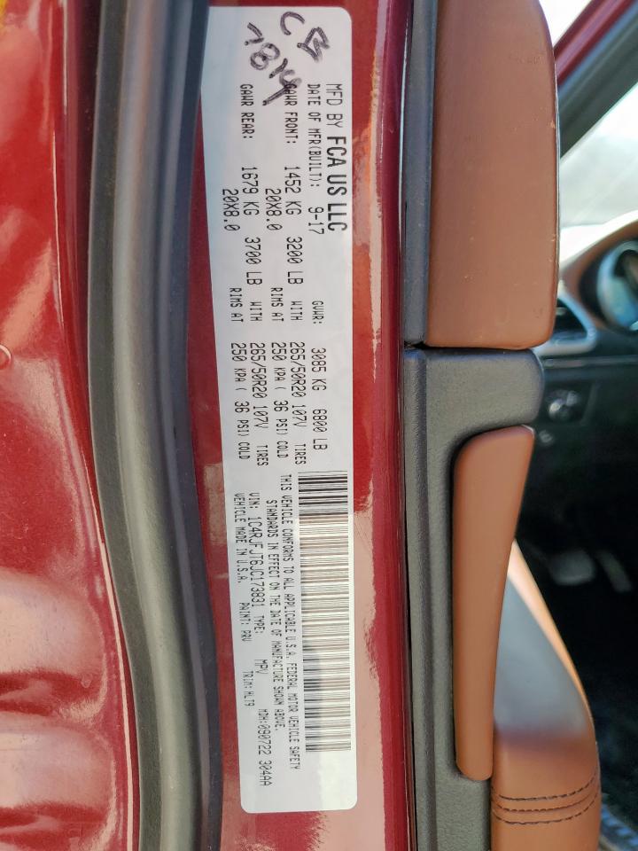 2018 Jeep Grand Cherokee Summit VIN: 1C4RJFJT6JC173831 Lot: 71055285