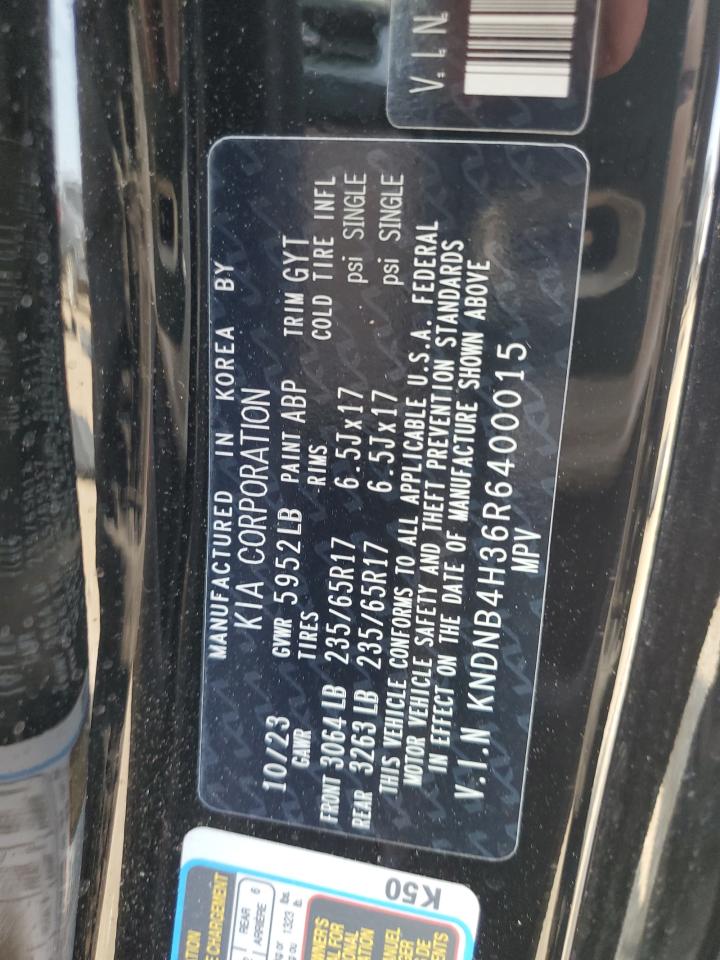 2024 Kia Carnival Lx VIN: KNDNB4H36R6400015 Lot: 67957105