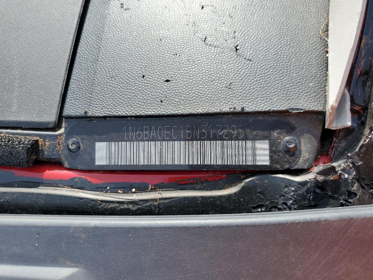2011 Nissan Titan S VIN: 1N6BA0EC1BN317295 Lot: 69265345