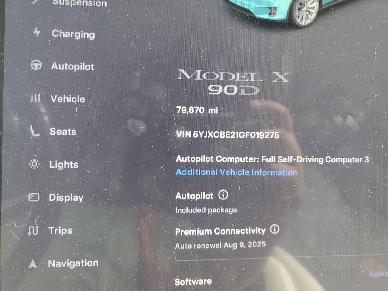 2016 Tesla Model X VIN: 5YJXCBE21GF019275 Lot: 66919705