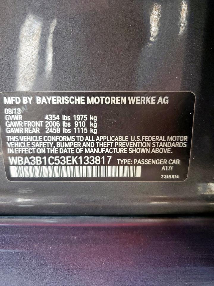 WBA3B1C53EK133817 2014 BMW 320 I