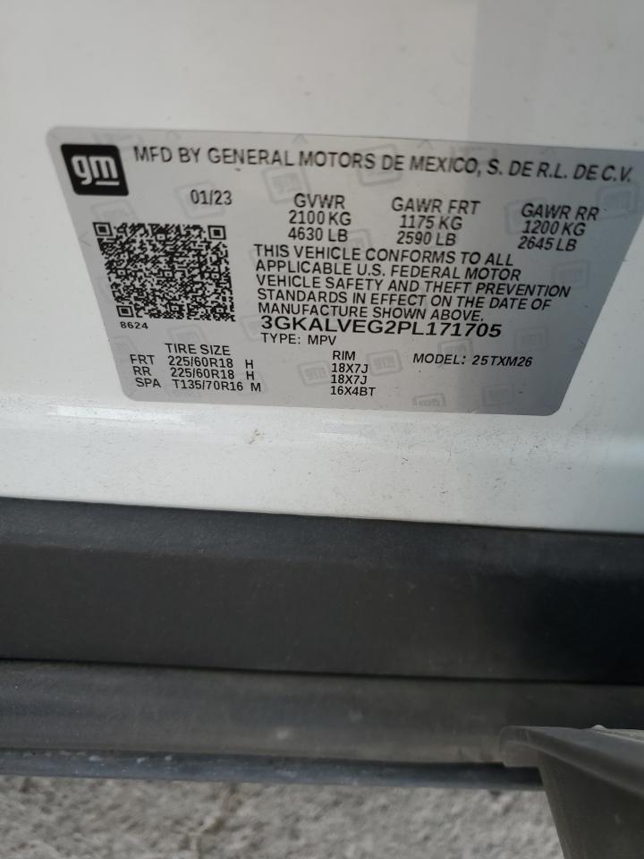 2023 GMC Terrain Slt VIN: 3GKALVEG2PL171705 Lot: 70740905