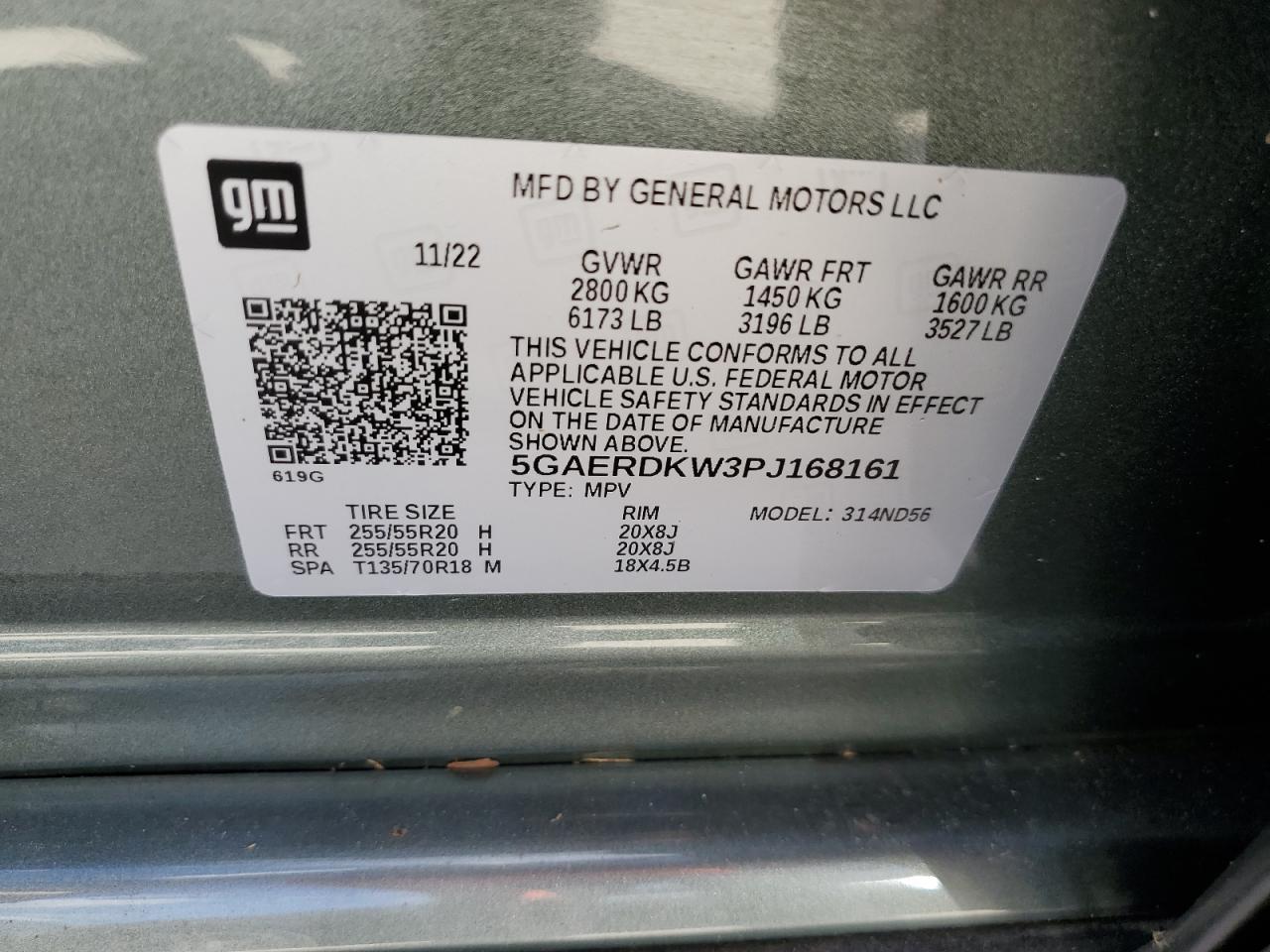 2023 Buick Enclave Avenir VIN: 5GAERDKW3PJ168161 Lot: 70367575