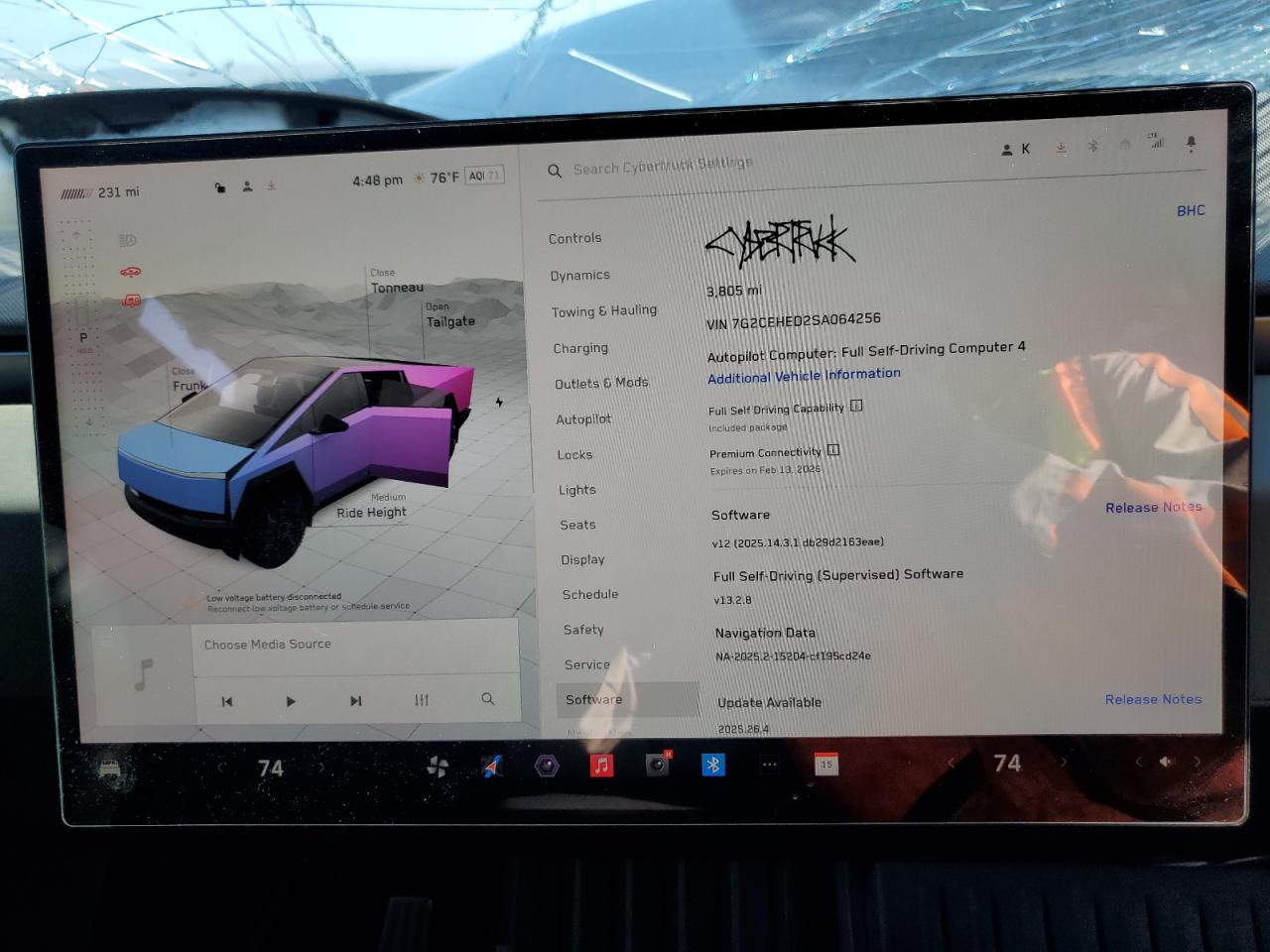 2025 Tesla Cybertruck VIN: 7G2CEHED2SA064256 Lot: 69404865