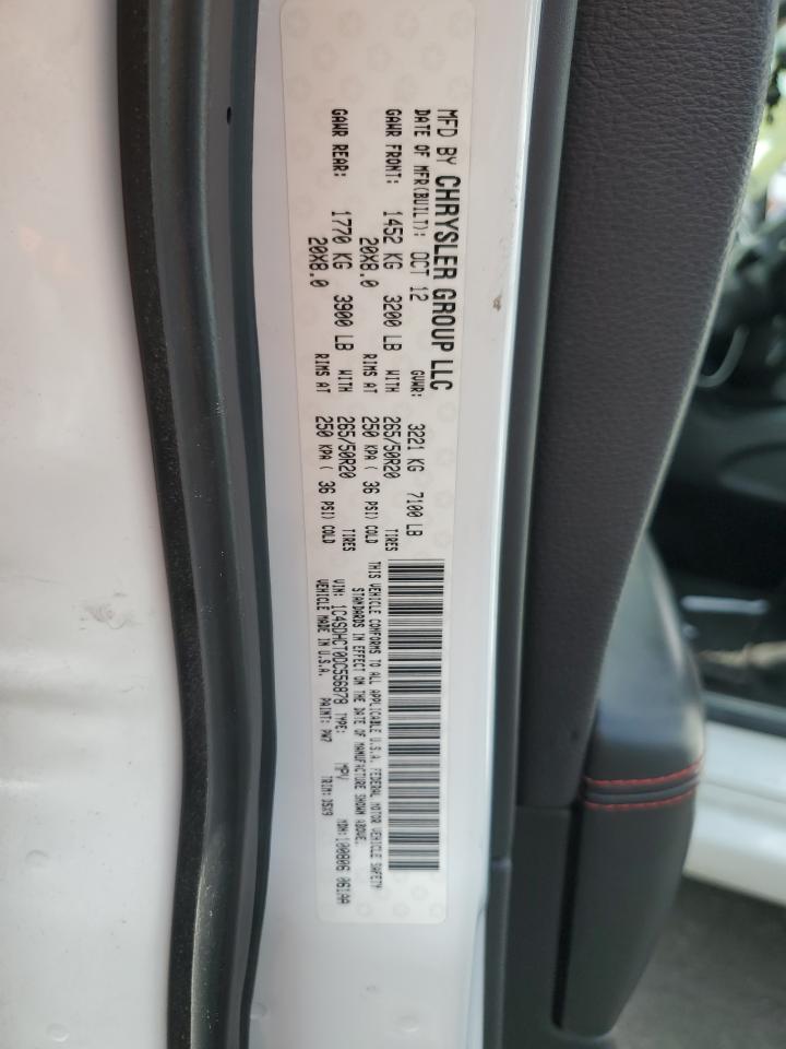 2013 Dodge Durango R/T VIN: 1C4SDHCT0DC556878 Lot: 70955065