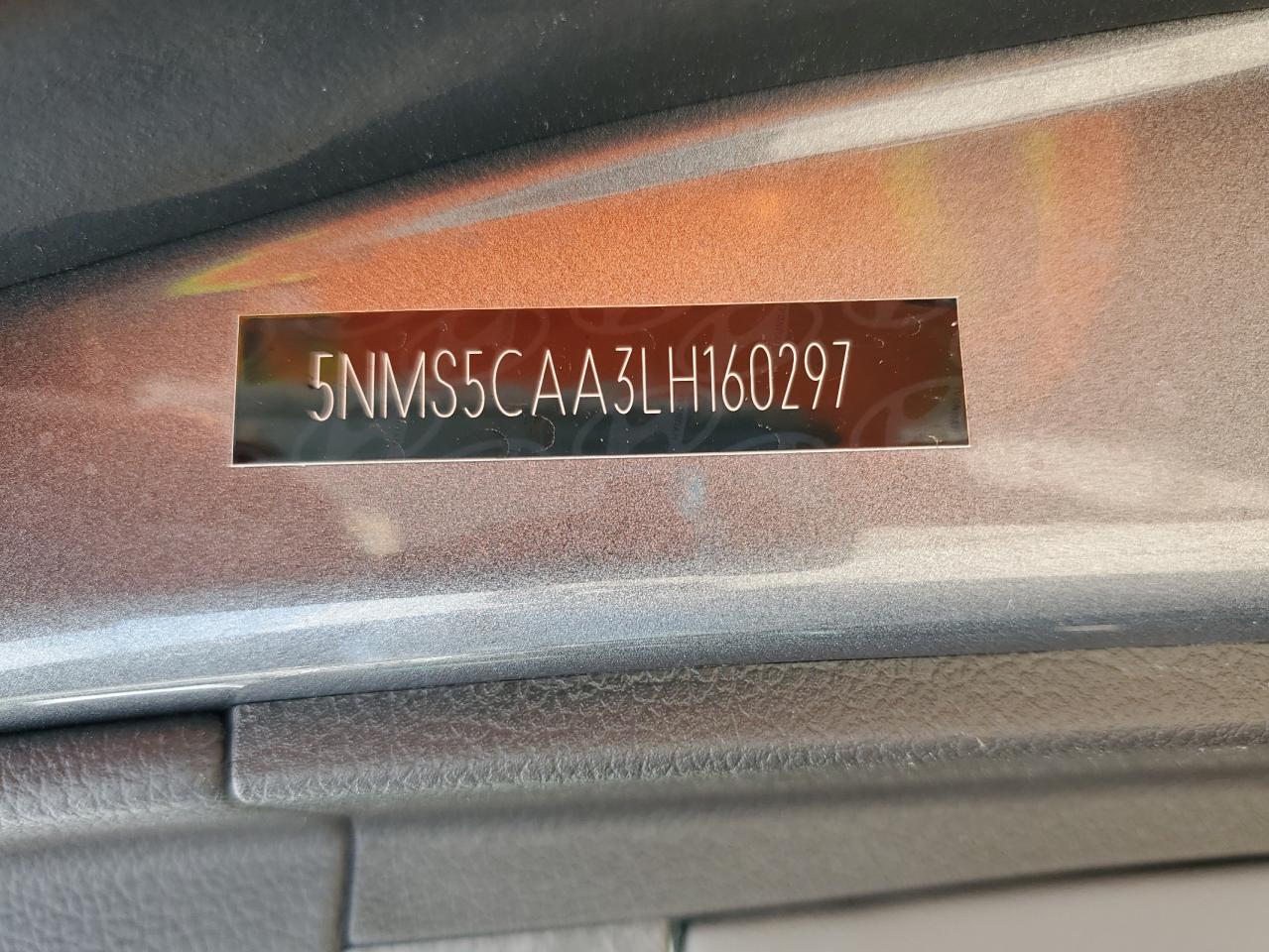 2020 Hyundai Santa Fe Limited VIN: 5NMS5CAA3LH160297 Lot: 67239255