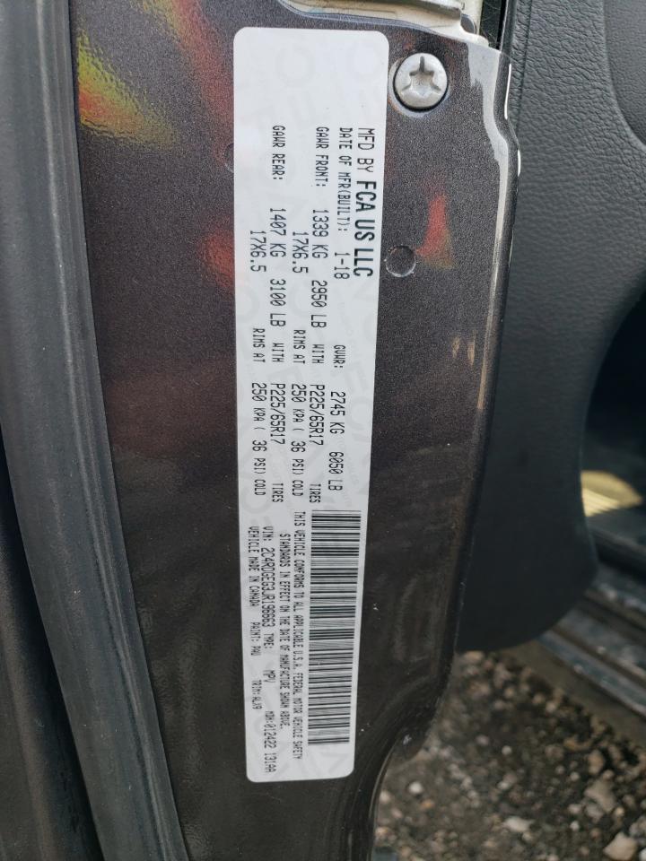 2018 Dodge Grand Caravan Gt VIN: 2C4RDGEG3JR196663 Lot: 66149195