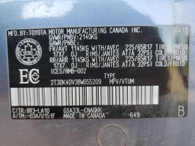2011 TOYOTA RAV4 LIMITED  
