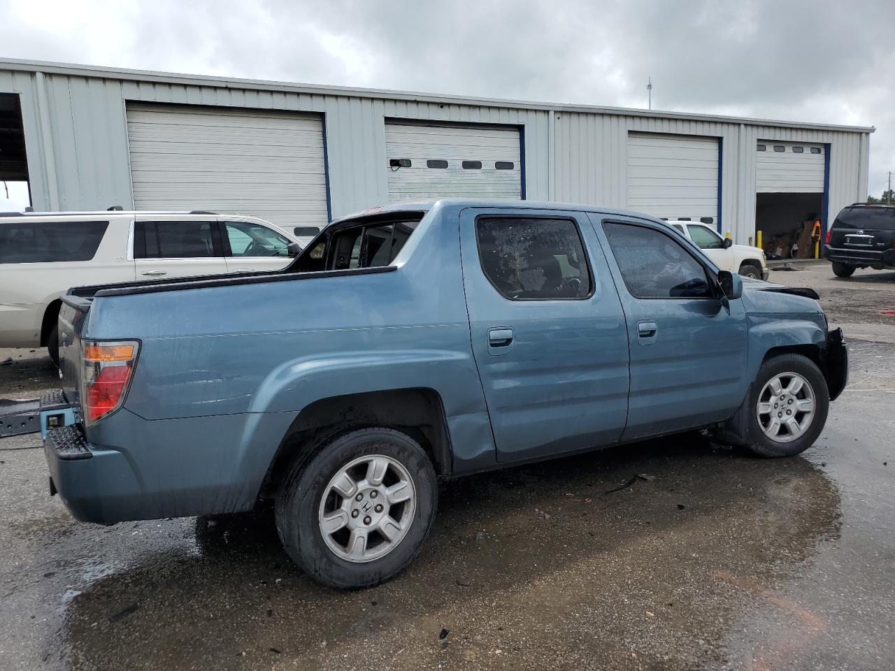 2007 Honda Ridgeline Rtl blue null gas 2HJYK16517H520652 photo #4