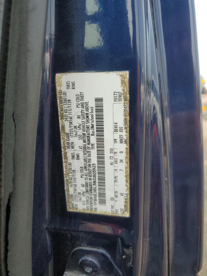 2011 Ford Econoline Wagon Xl E VIN: 1FBNE3BL5BDB05925 Lot: 66677035