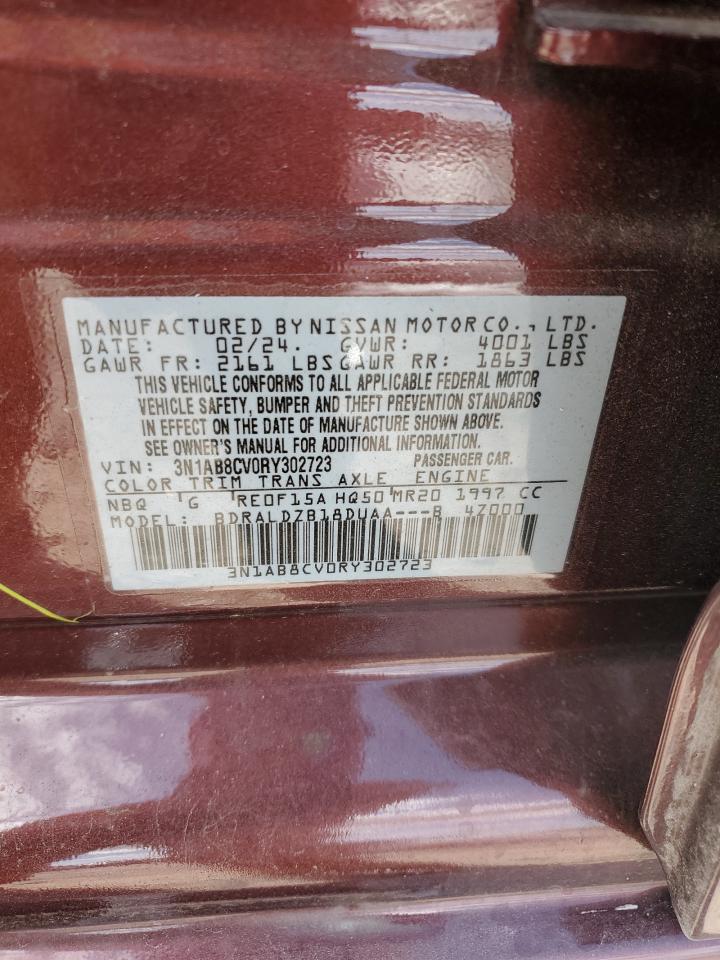 2024 Nissan Sentra Sv VIN: 3N1AB8CV0RY302723 Lot: 70405055