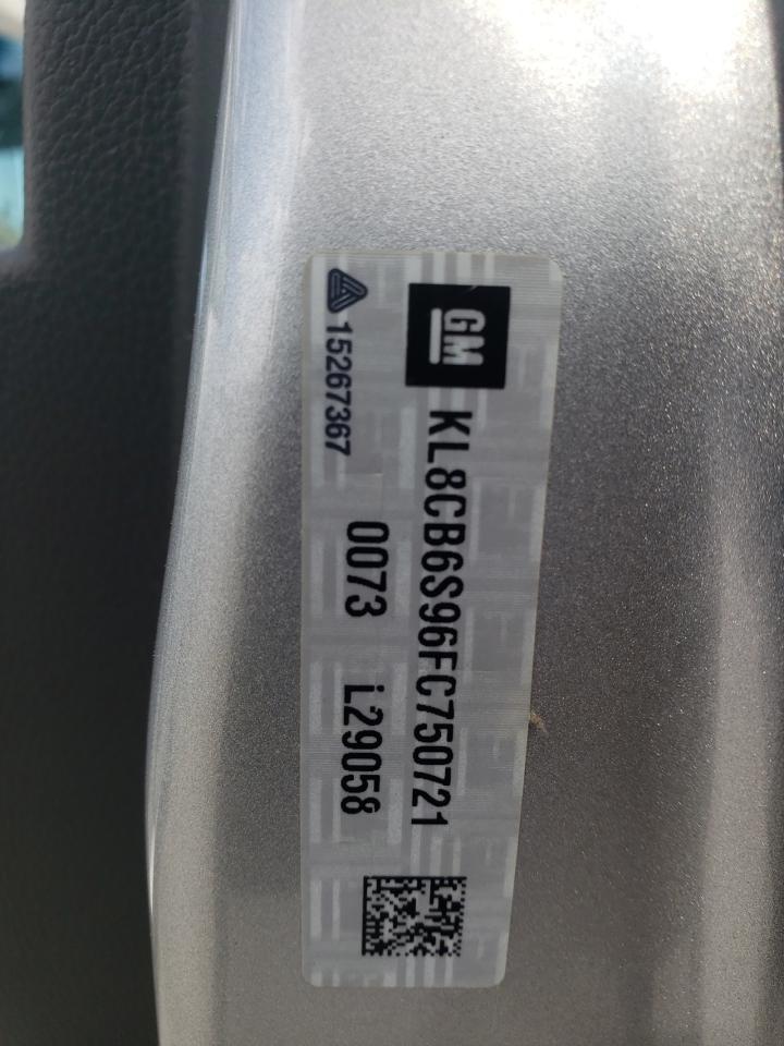 2015 Chevrolet Spark Ls VIN: KL8CB6S96FC750721 Lot: 69869735