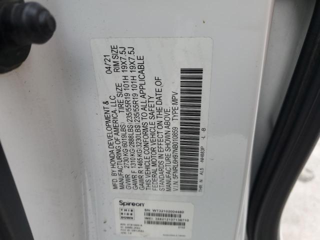 2022 HONDA ODYSSEY ELITE  