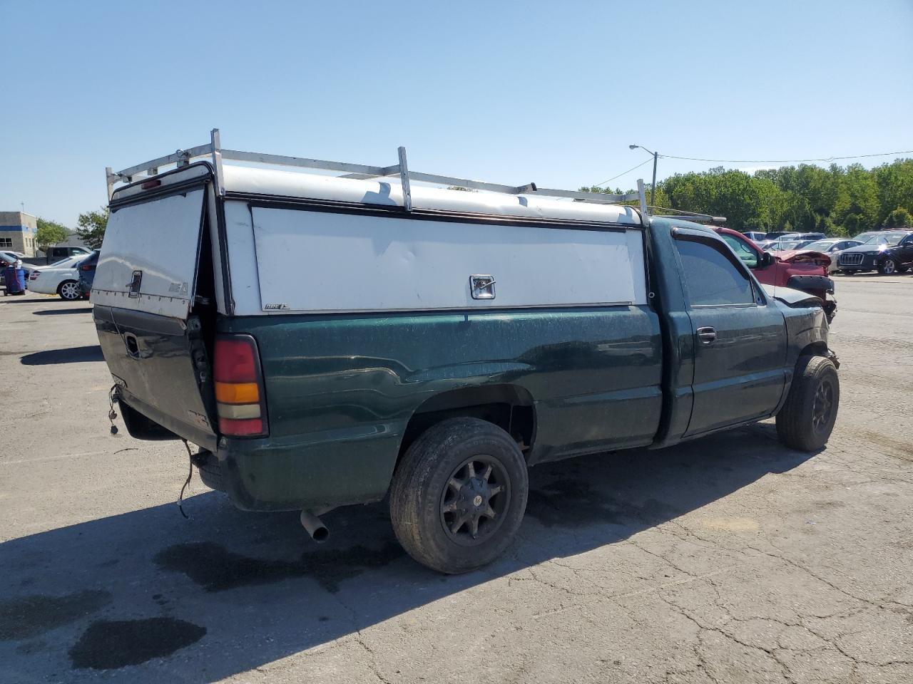2004 GMC New Sierra C1500 green pickup gas 1GTEC14X94Z262160 photo #4