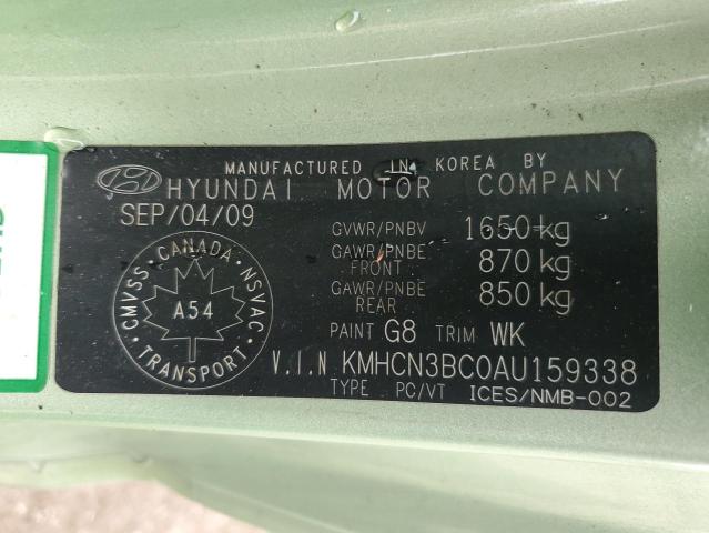 2010 HYUNDAI ACCENT SE  