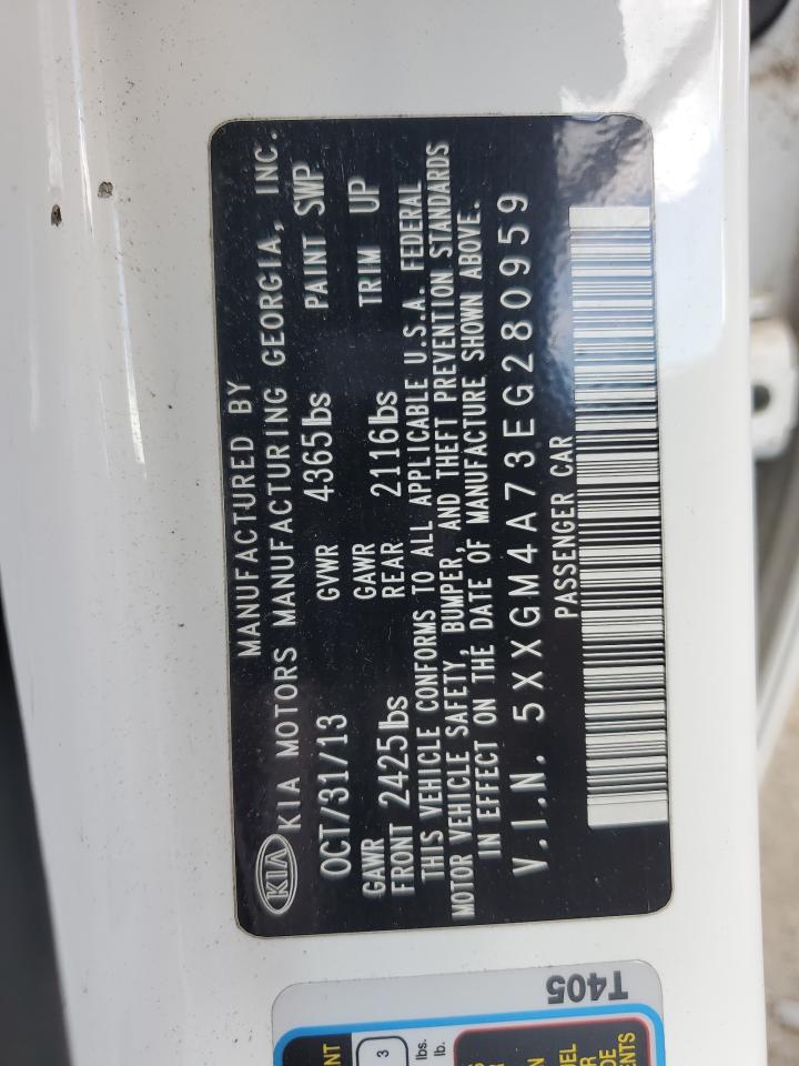 2014 Kia Optima Lx VIN: 5XXGM4A73EG280959 Lot: 71079915