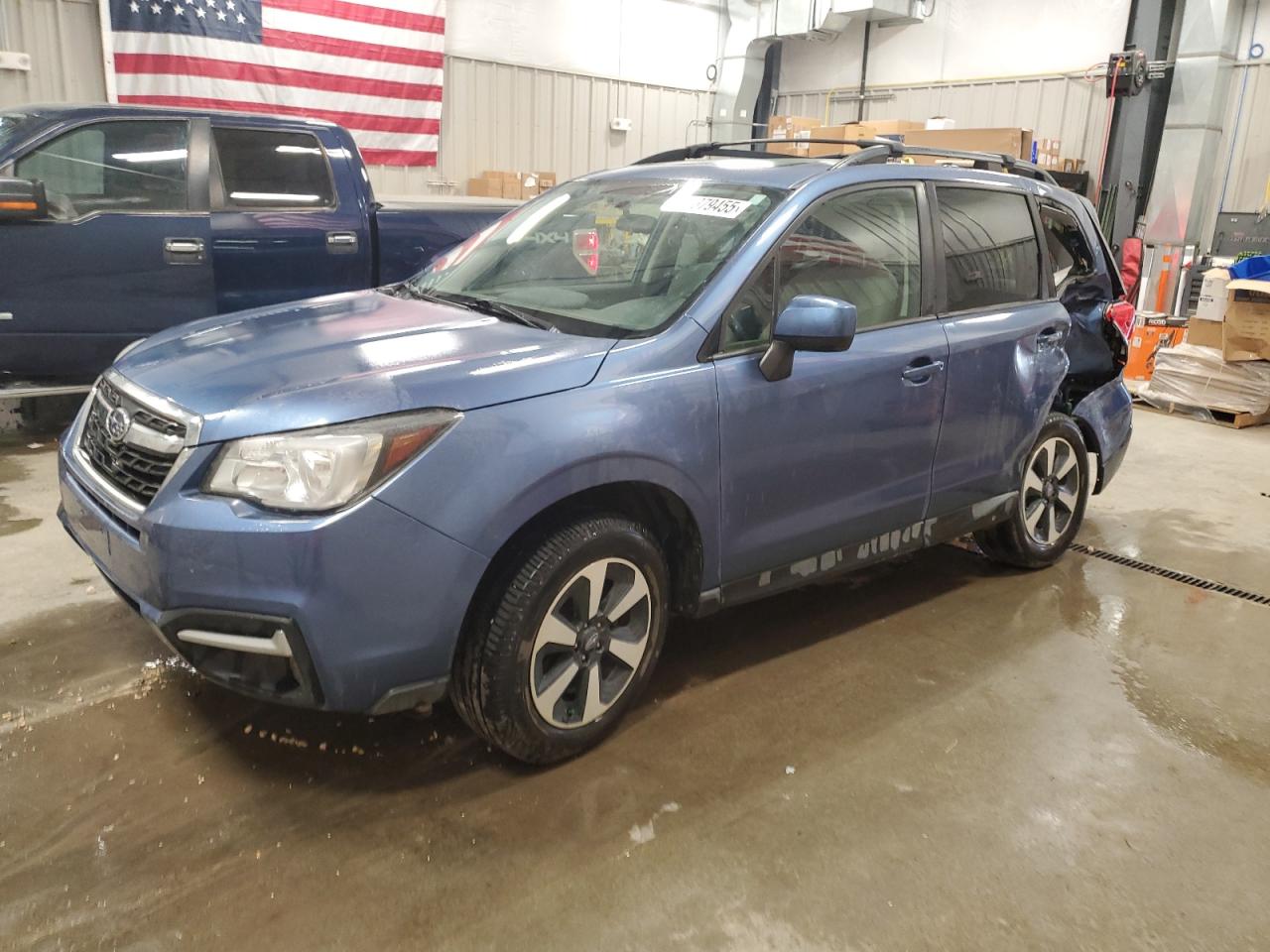 2018 Subaru Forester 2.5I Premium blue null gas JF2SJAGCXJH544182 photo #1