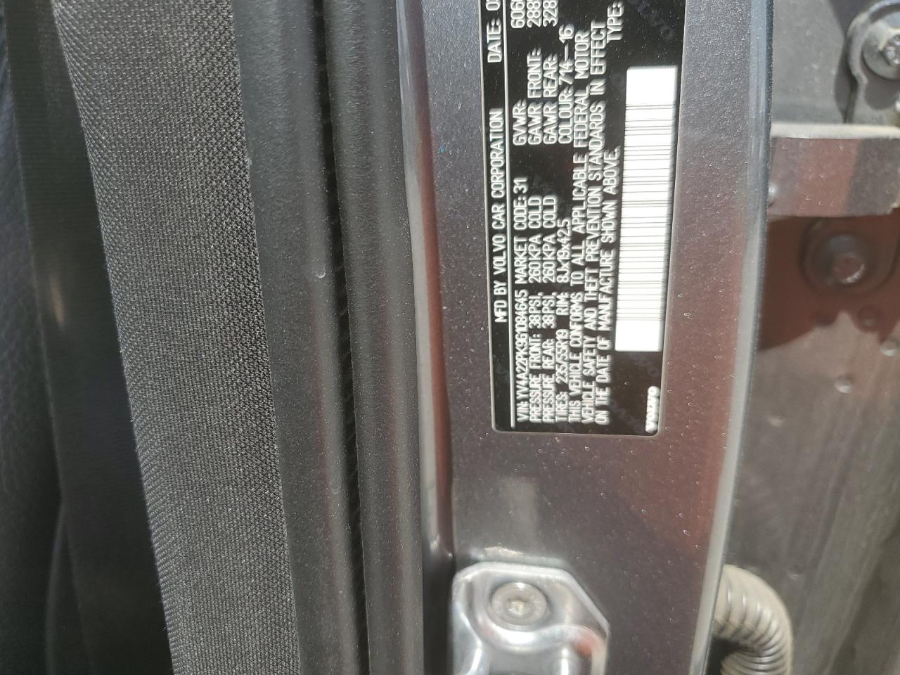 2016 Volvo Xc90 T6 VIN: YV4A22PK9G1084645 Lot: 69005385