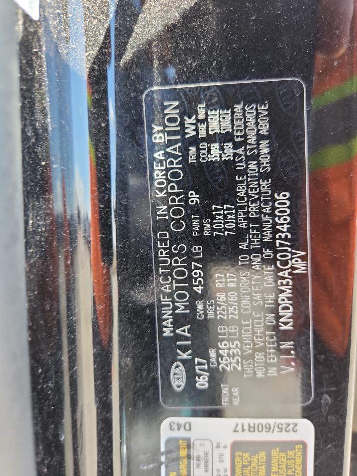 2018 Kia Sportage Lx VIN: KNDPM3AC0J7346006 Lot: 69674775