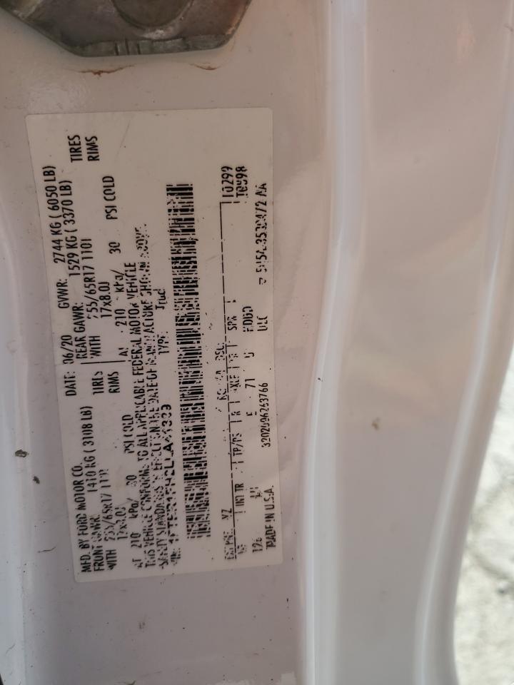 2020 Ford Ranger Xl VIN: 1FTER1FH2LLA41389 Lot: 67531155