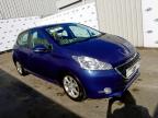 2012 PEUGEOT 208 ACTIVE for sale at Copart WHITBURN