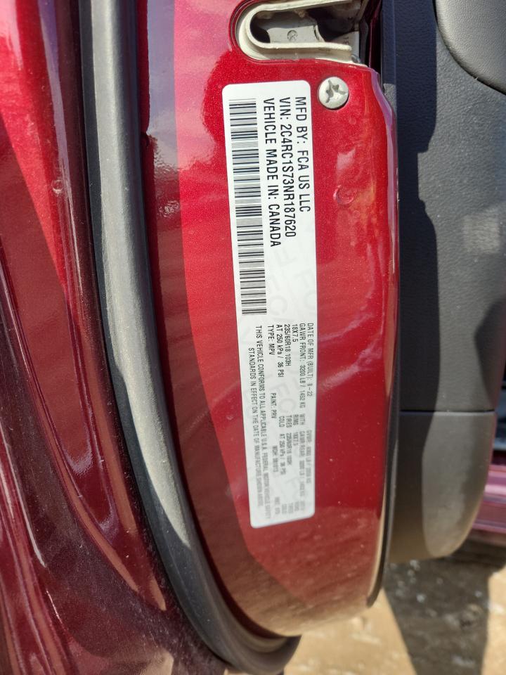 2022 Chrysler Pacifica Hybrid Limited VIN: 2C4RC1S73NR187620 Lot: 70466485