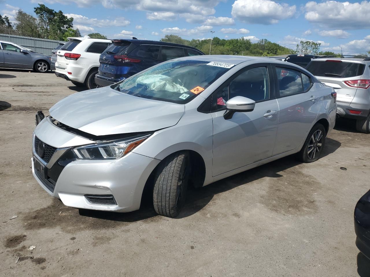 2021 Nissan Versa Sv silver null gas 3N1CN8EVXML834158 photo #1
