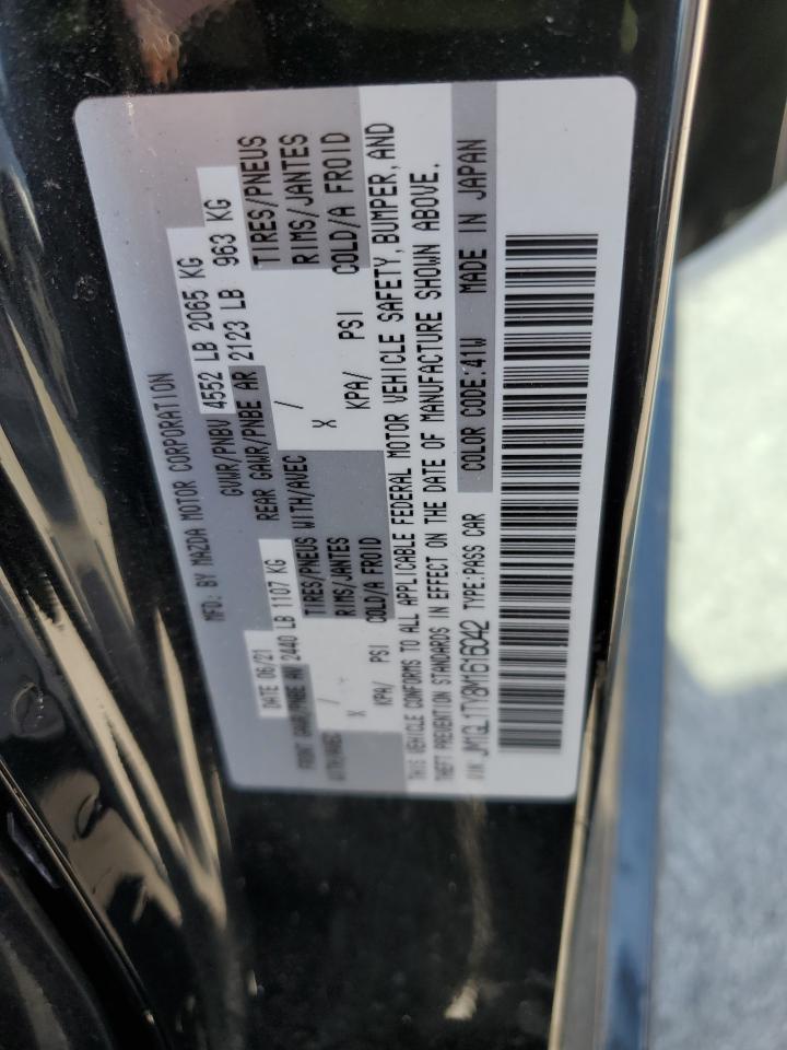 2021 Mazda 6 Grand Touring VIN: JM1GL1TY8M1616042 Lot: 69370355
