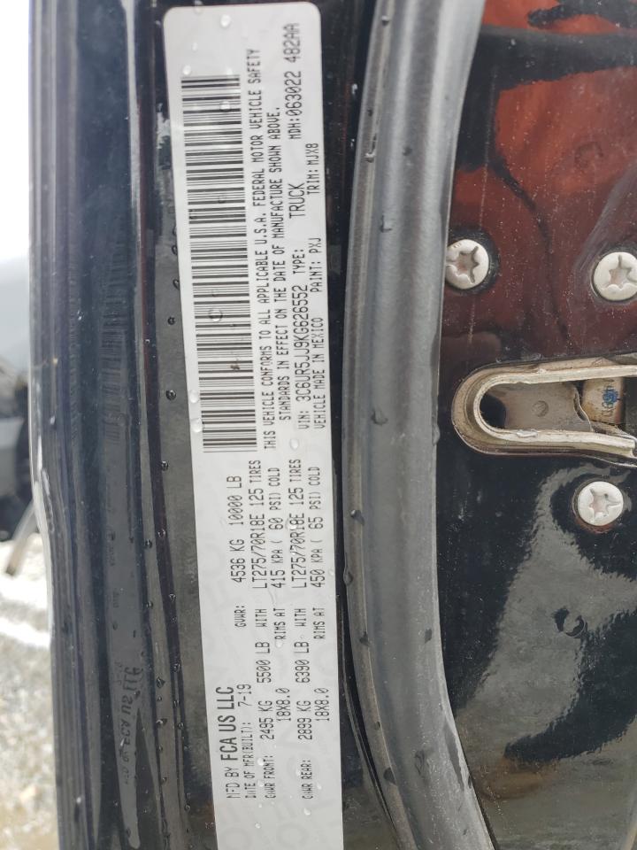 2019 Ram 2500 Big Horn VIN: 3C6UR5JJ9KG626552 Lot: 67666105