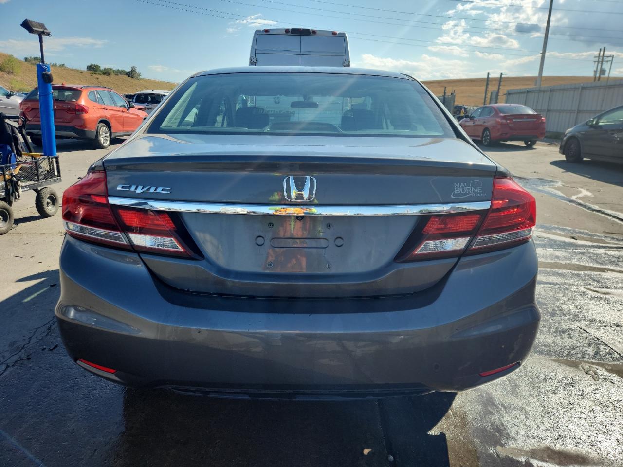 2013 Honda Civic Lx VIN: 2HGFB2F58DH593869 Lot: 68929555