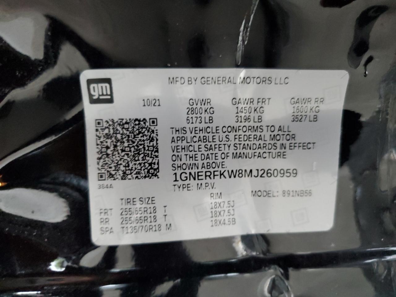 2021 Chevrolet Traverse Ls VIN: 1GNERFKW8MJ260959 Lot: 68496855