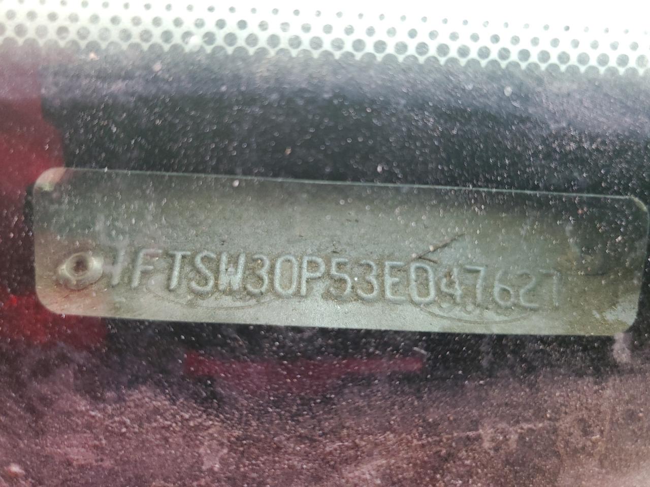 2003 Ford F350 Srw Super Duty VIN: 1FTSW30P53ED47627 Lot: 67653425