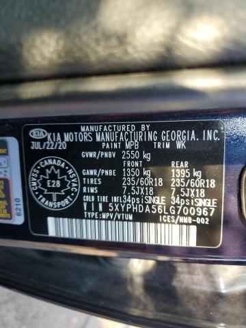 2020 KIA SORENTO EX  