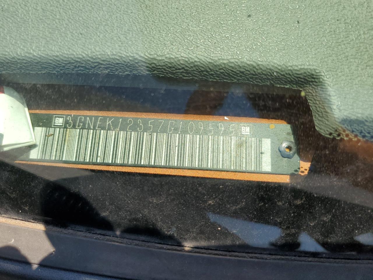 2007 Chevrolet Avalanche K1500 VIN: 3GNEK12357G109595 Lot: 67169105