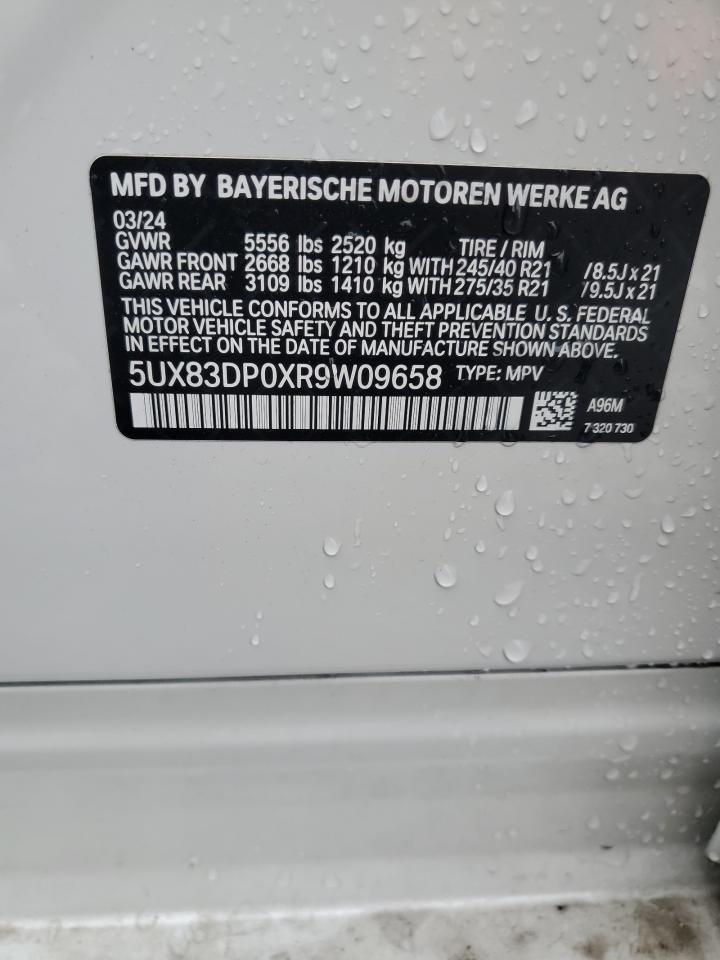2024 BMW X3 M40I VIN: 5UX83DP0XR9W09658 Lot: 70477675