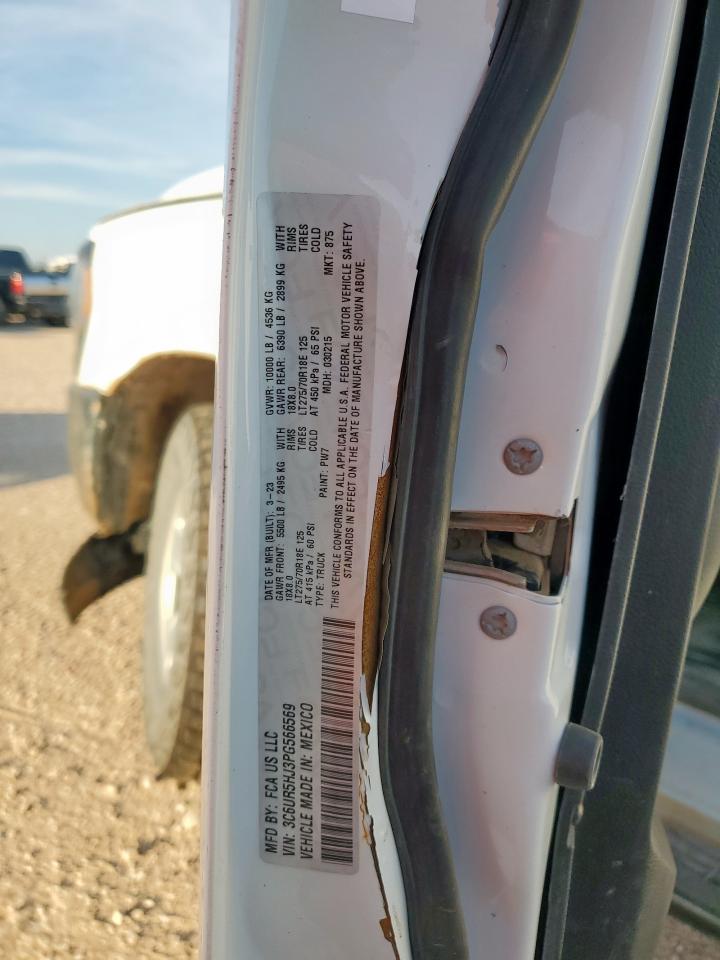 2023 Ram 2500 Tradesman VIN: 3C6UR5HJ3PG566569 Lot: 82135745