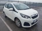 2016 PEUGEOT 108 ACTIVE for sale at Copart CHESTER