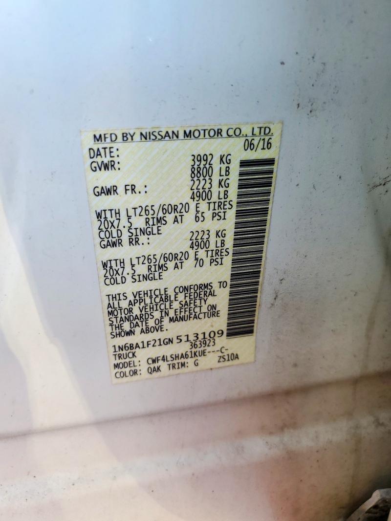 2016 NISSAN TITAN XD SL  