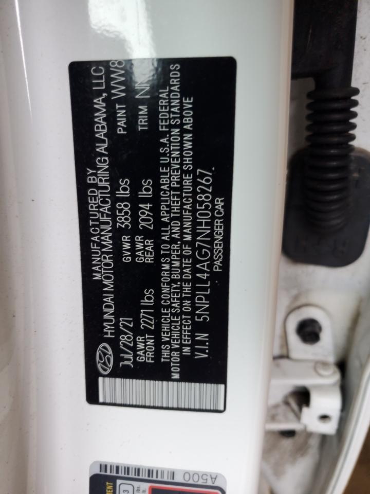 2022 Hyundai Elantra Se VIN: 5NPLL4AG7NH058267 Lot: 68699045