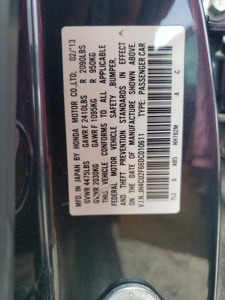 2013 Acura Tsx Tech VIN: JH4CU2F66DC010611 Lot: 68005765