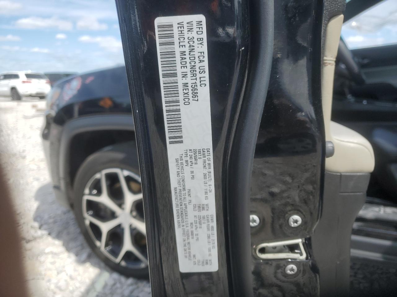 2024 Jeep Compass Limited VIN: 3C4NJDCN6RT156867 Lot: 70471325