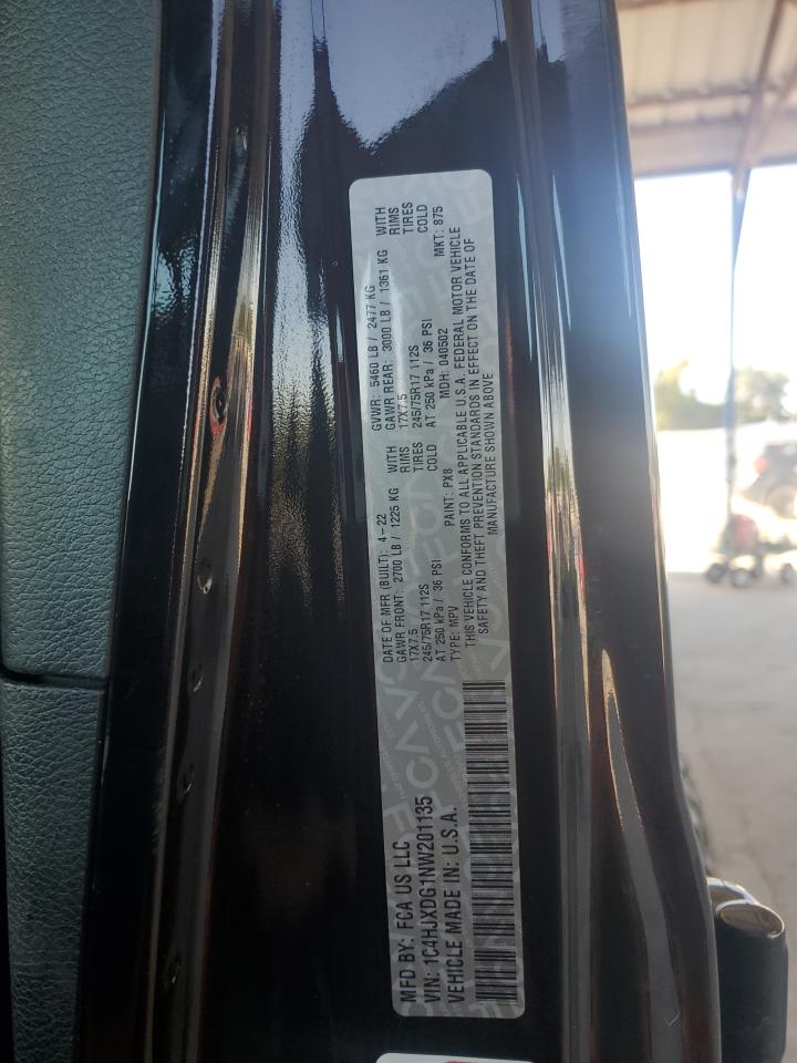 2022 Jeep Wrangler Unlimited Sport VIN: 1C4HJXDG1NW201135 Lot: 69583125