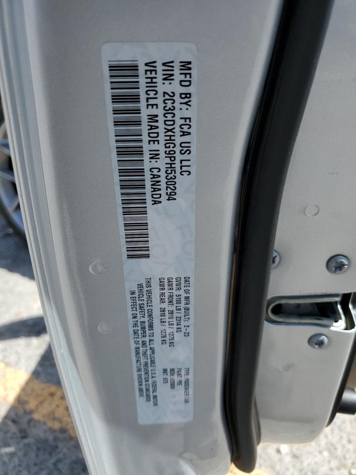 2023 Dodge Charger Gt VIN: 2C3CDXHG9PH530294 Lot: 70522365