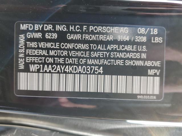 2019 PORSCHE CAYENNE   
