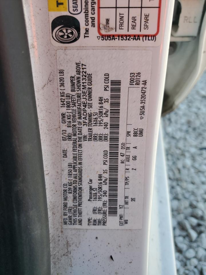 3FADP4EJ3EM132217 2014 Ford Fiesta Se