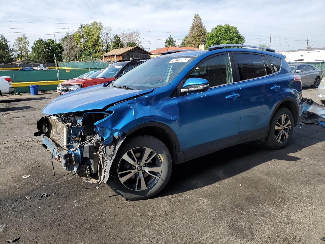 2017 Toyota Rav4 Xle blue suv gas JTMRFREV7HJ129924 photo #1