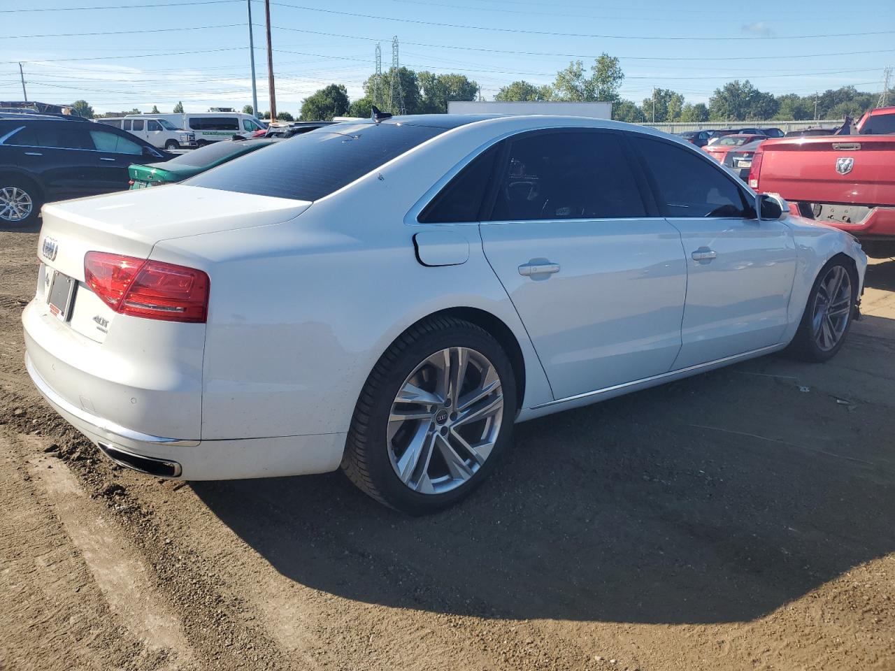 2014 Audi A8 L Quattro white null gas WAUR2AFD5EN005283 photo #4