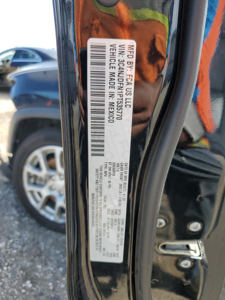 2023 Jeep Compass Latitude Lux VIN: 3C4NJDFN1PT535770 Lot: 70385035